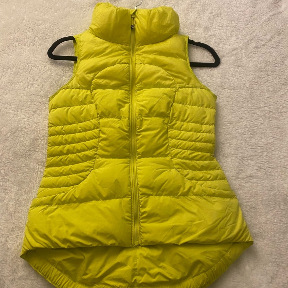 lululemon athletica Yellow Puffer Vest
